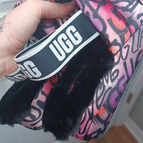 UGG Puff Yeah Graffiti Slippers - Picture 4 of 7